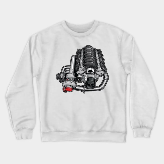 MuscleRipper Crewneck Sweatshirt by VM04